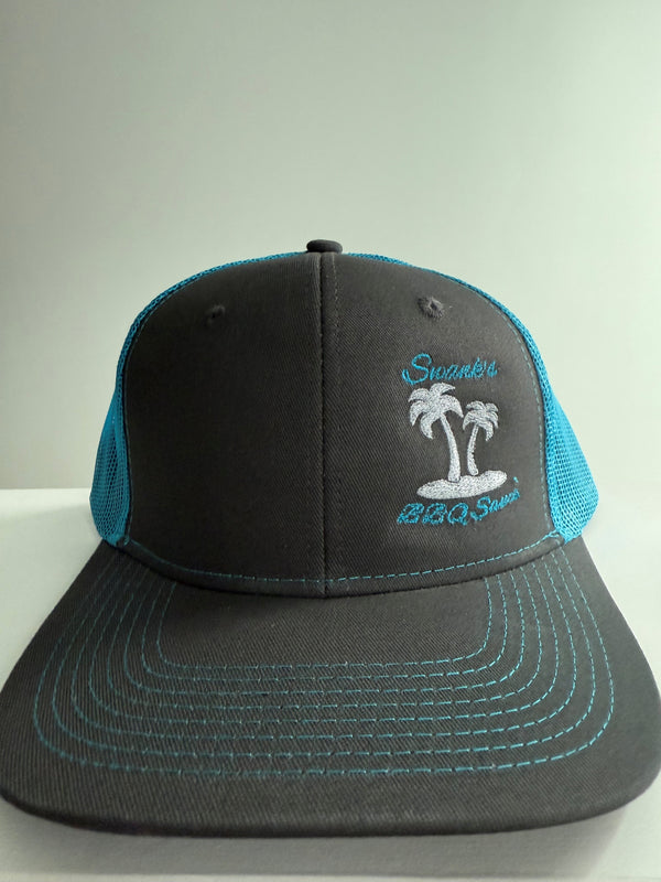 Swank's BBQ Sauce Hat Grey/Blue
